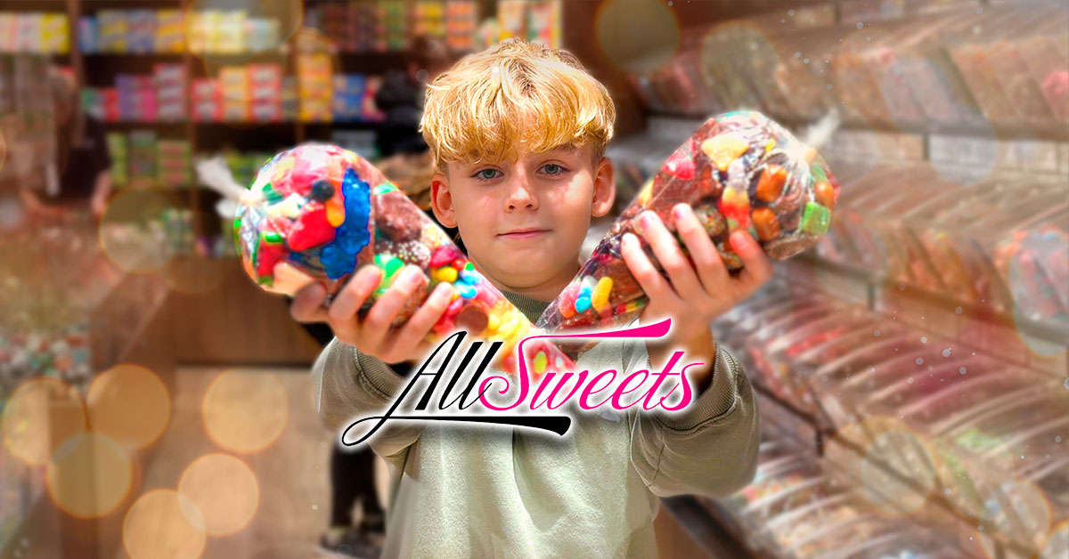 VIND 2 kg. slik fra All Sweets i Aalborg Storcenter