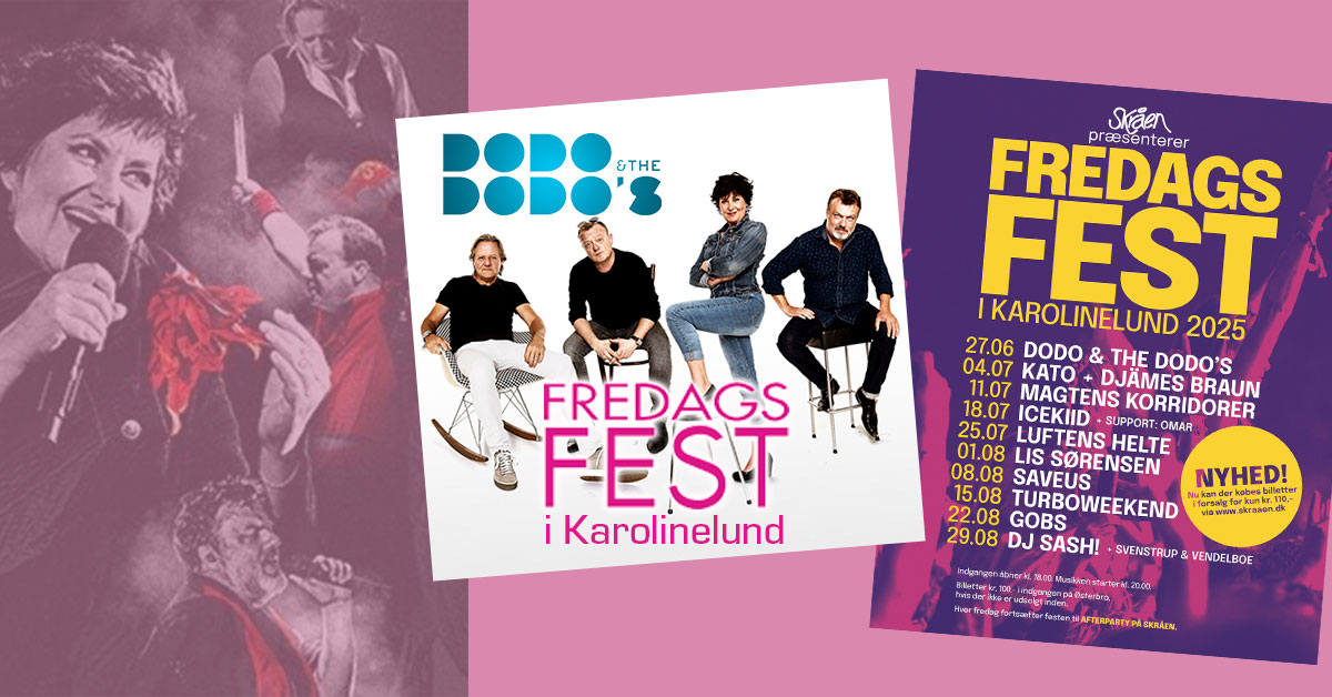 Fredags Fest i Karolinelund: Vind 2 billetter til Dodo & The Dodo´s