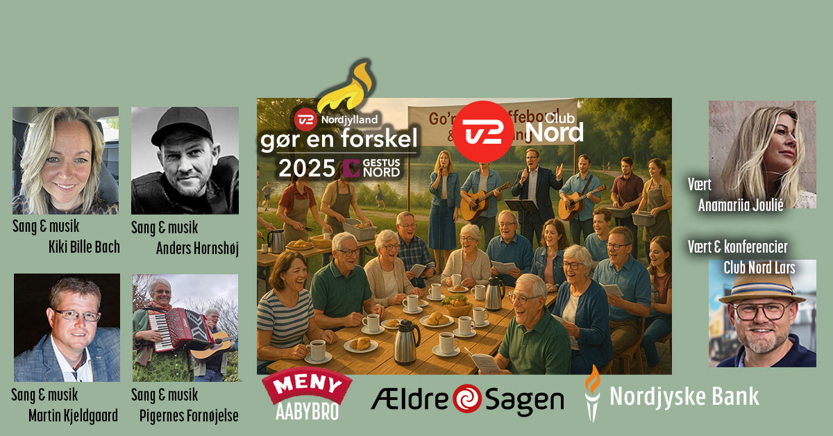 VIND 2 TV2 Nord Krus og 2 billetter til Go´morn sang og kaffebord ad´libitum!