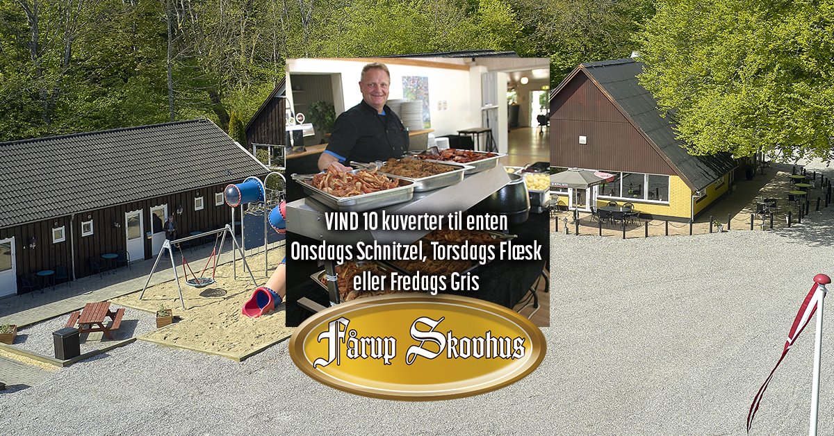 VIND: 10 kuverter til Schnitzel, Flæsk eller Gris